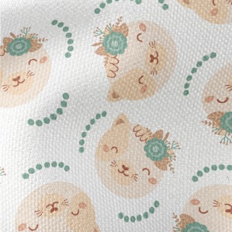 Animals Wearing Wreaths On The Waterproof Canvas