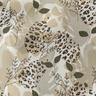 Stylish Leaf And Animal Prints Waterproof Canvas