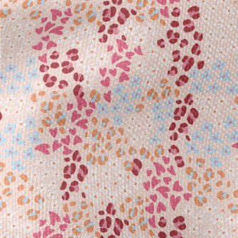 Floral Heart And Animal Print  Waterproof Canvas