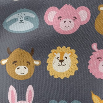Cute Animals With Various Expr Waterproof Canvas