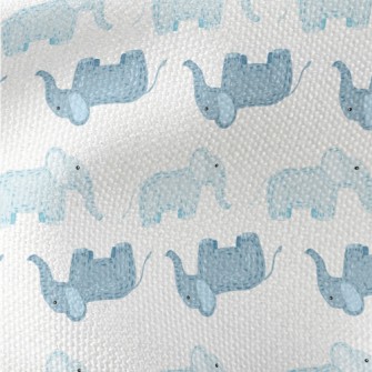 Cute Little Elephants Waiting  Waterproof Canvas