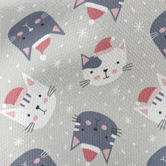 Cat Wearing Santa&#39;s Hat Waterproof Canvas
