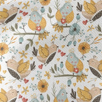 A Cute Little Bird Singing Lou Waterproof Canvas