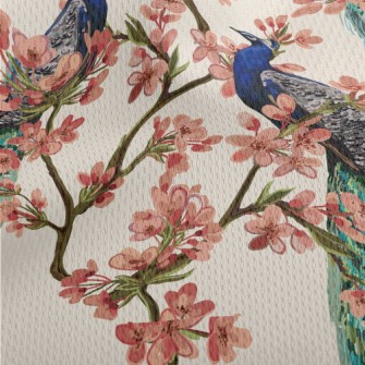 Beautiful Peacock Under The Fl Athletic Mesh Flat Back