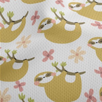 The Sloth That Refused To Let  Athletic Mesh Flat Back