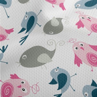 Confused Little Birds Athletic Mesh Flat Back