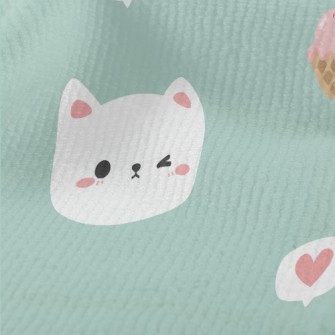 White Cat And Delicious Ice Cr Terry