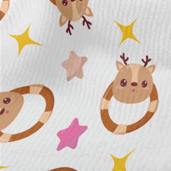 Cute Elk Shaped Rattle Terry
