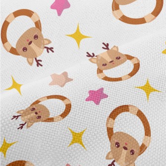 Cute Elk Shaped Rattle Performance Linen