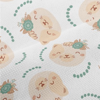 Animals Wearing Wreaths On The Performance Linen