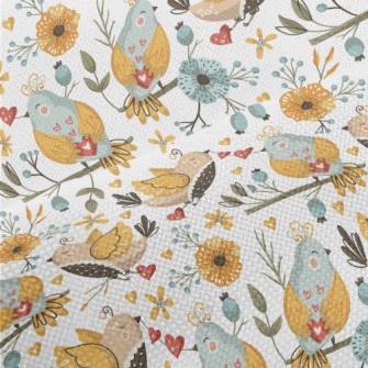 A Cute Little Bird Singing Lou Performance Linen