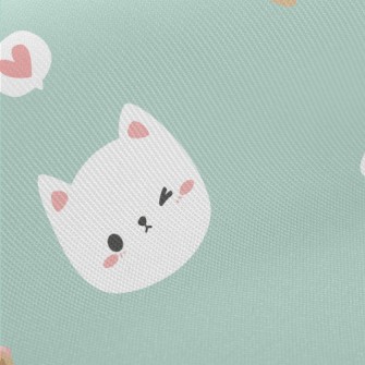 White Cat And Delicious Ice Cr Twill