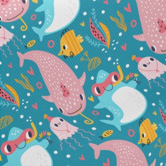 Marine Animals Become Divers Twill