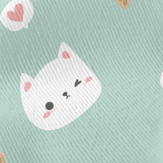 White Cat And Delicious Ice Cr Standard Corduroy