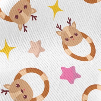 Cute Elk Shaped Rattle Standard Corduroy
