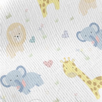 Lively And Cute African Animal Standard Corduroy