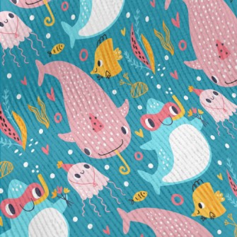 Marine Animals Become Divers Standard Corduroy