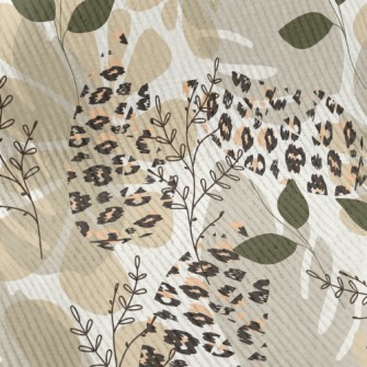 Stylish Leaf And Animal Prints Standard Corduroy