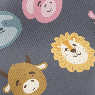 Cute Animals With Various Expr Standard Corduroy