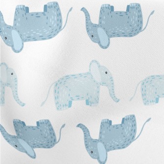 Cute Little Elephants Waiting  Stretch Ponte