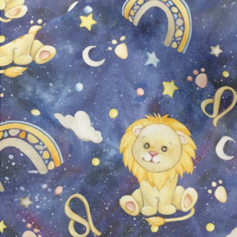 Leo Shining In The Starry Sky Micro Fleece