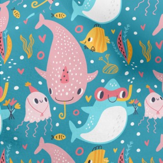 Marine Animals Become Divers Micro Fleece