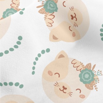 Animals Wearing Wreaths On The Micro Fleece