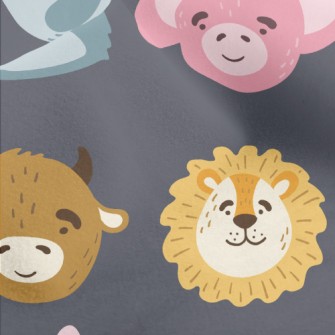 Cute Animals With Various Expr Micro Fleece