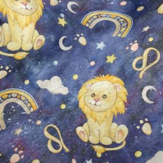 Leo Shining In The Starry Sky Minky