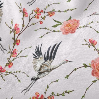 Flowers And Flying Red-crowned Minky
