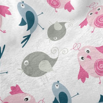 Confused Little Birds Minky