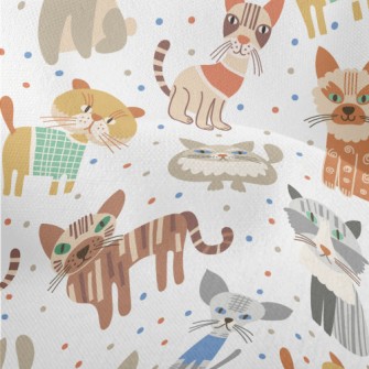 Cats With Weird Eyes Lightweight Performance Linen
