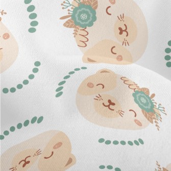 Animals Wearing Wreaths On The Lightweight Performance Linen