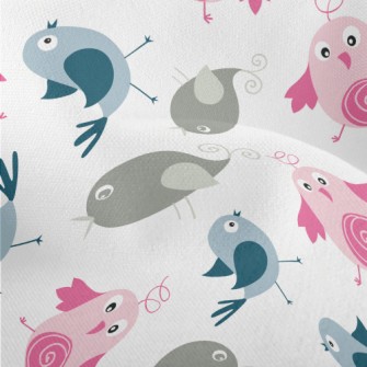 Confused Little Birds Lightweight Performance Linen