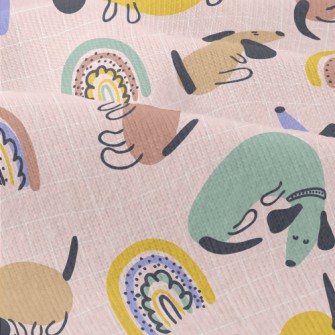 Playful Animals In Hippie Styl Modern Jersey