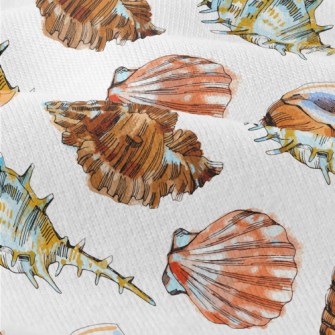 Colorful Seashells In Watercol Modern Jersey