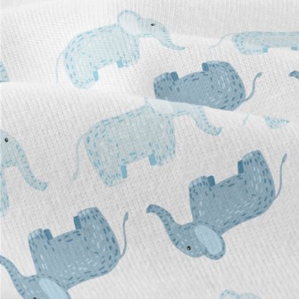 Cute Little Elephants Waiting  Modern Jersey
