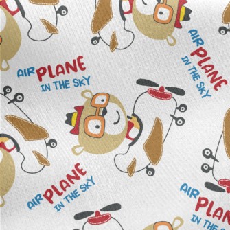 Animals That Operate Flying Ve Jersey Backed Fleece