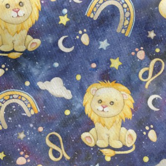 Leo Shining In The Starry Sky Jersey Backed Fleece