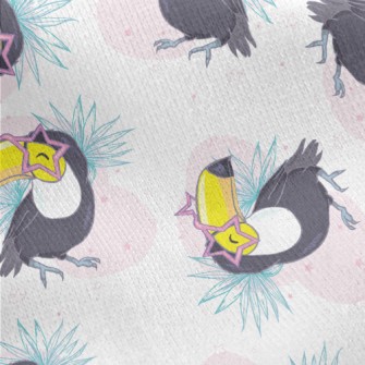 Exotic Toucan Jersey Backed Fleece