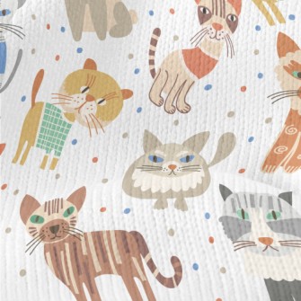 Cats With Weird Eyes Stretch Jersey