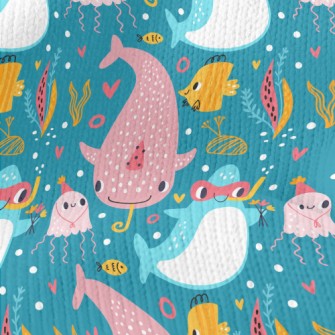 Marine Animals Become Divers Stretch Jersey
