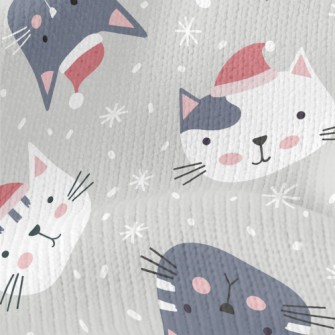 Cat Wearing Santa&#39;s Hat Stretch Jersey