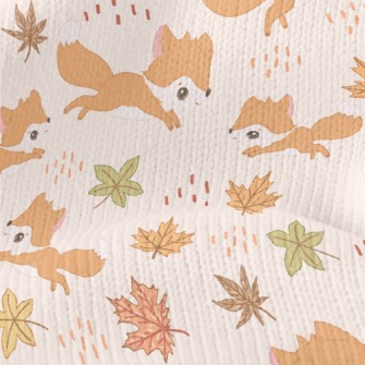 Big-eyed Fox Running In Autumn Stretch Jersey