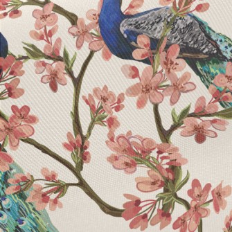Beautiful Peacock Under The Fl Midweight Cotton Poplin