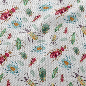 Colorful Beetle With Colorful  Birdseye Piqué