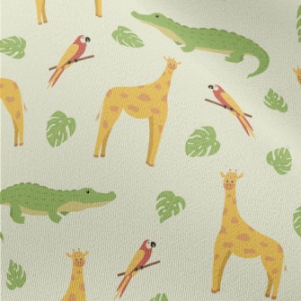 Unique Giraffe And Friends Chiffon
