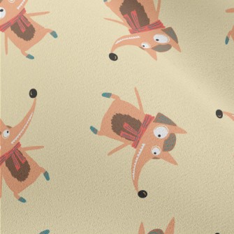 Cunning Orange Animal Chiffon
