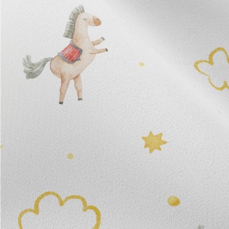 Wooden Horse Playing In The St Chiffon