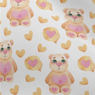 Watercolor Style Heart-shaped  Chiffon